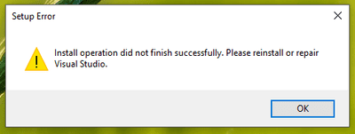 Fix ‘Install operation did not finish successfully. Please reinstall or ...